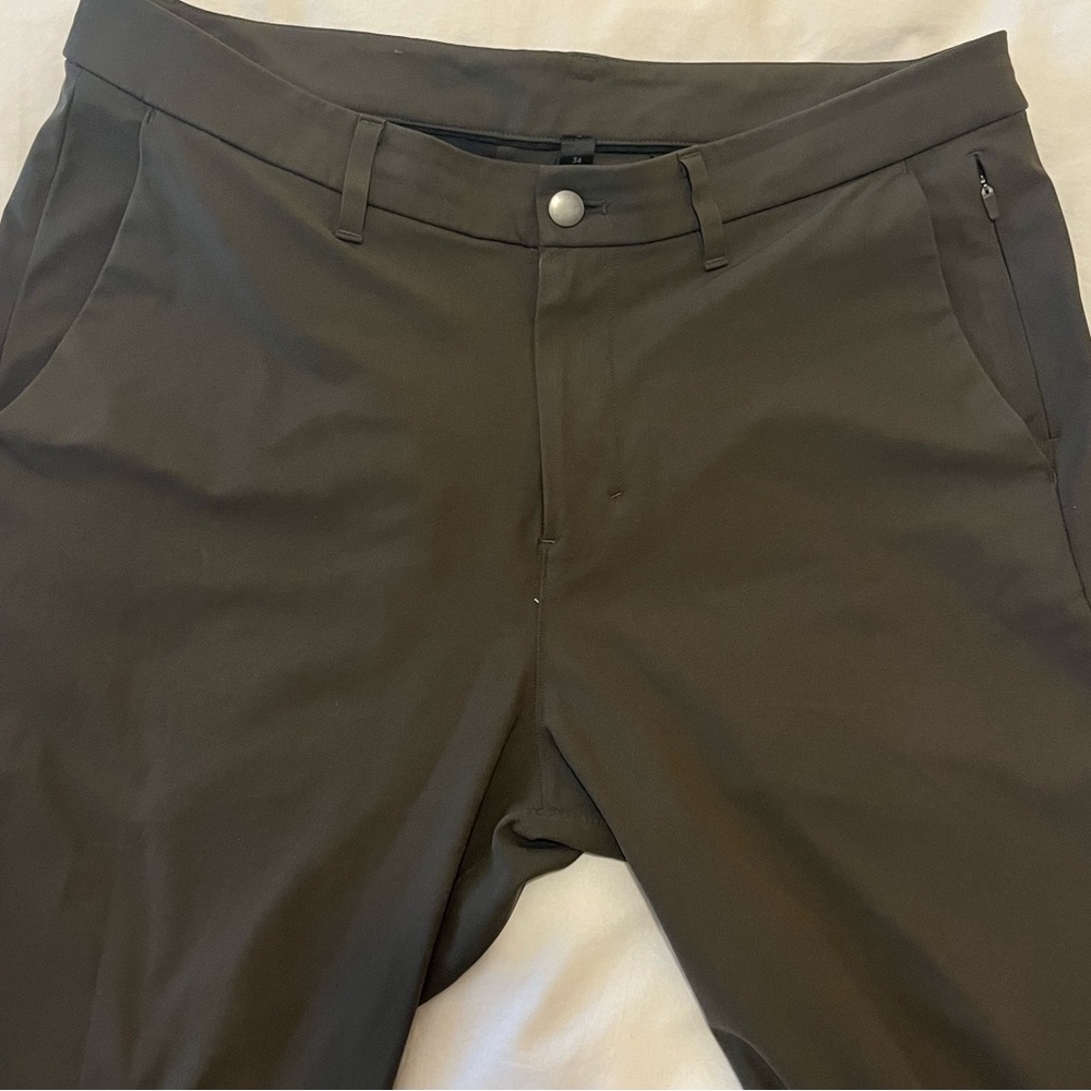 Lulu Lemon olive green commission slim pants